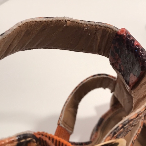 Chinese Laundry Snake Skin Print Heels Size 6.5 - Picture 6 of 8